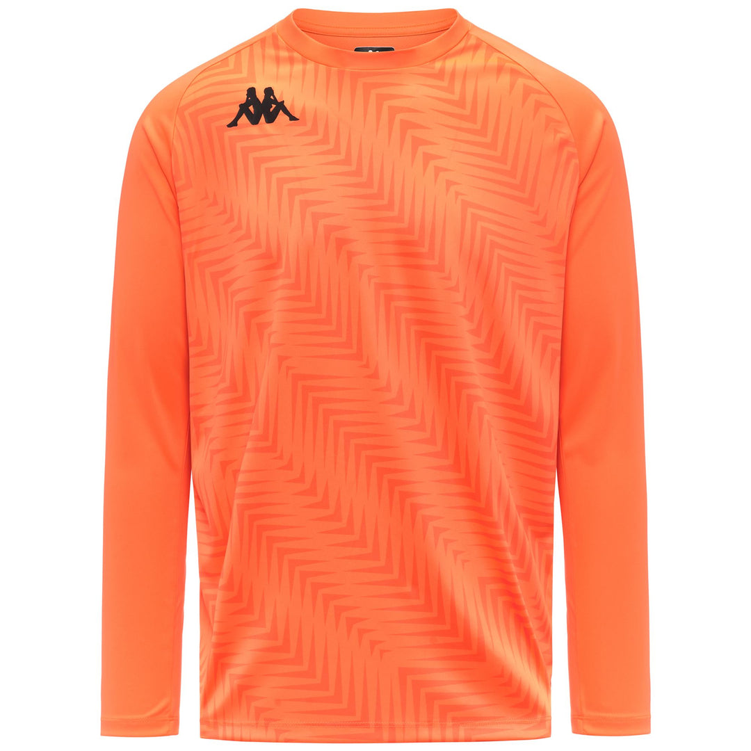 Neon Orange Men's Regular Fit Goalkeeper Shirt in Interlock Fabric 01