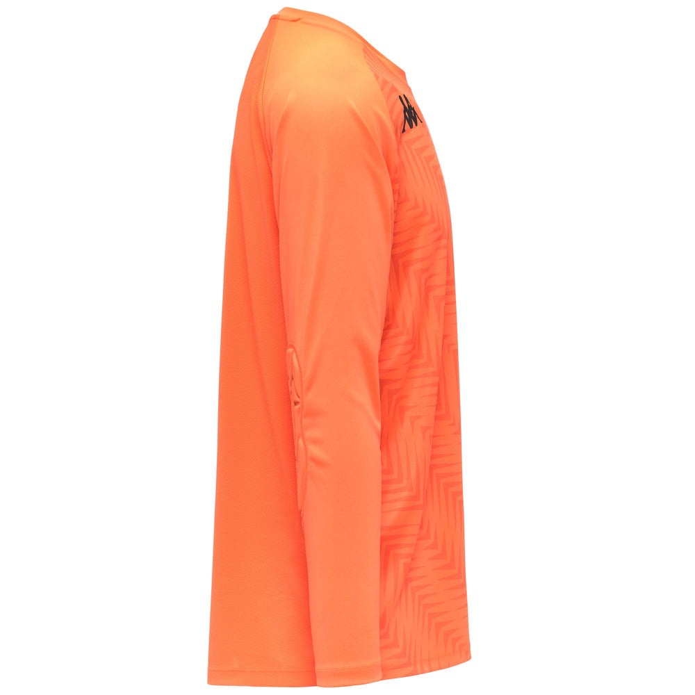 Neon Orange Men's Regular Fit Goalkeeper Shirt in Interlock Fabric 02
