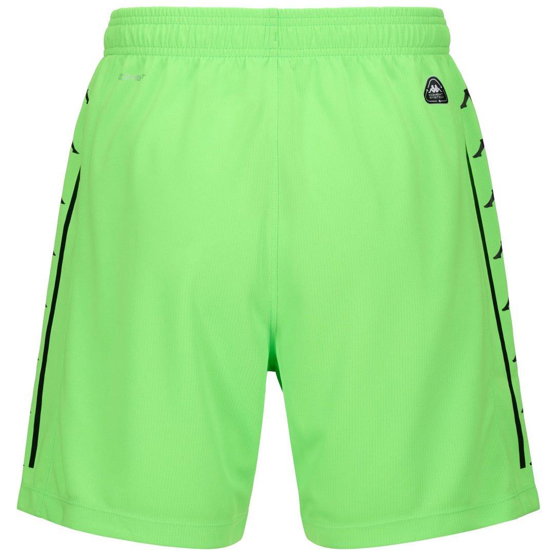 Neon Green Men's Real Valladolid Football Shorts in Jacquard Fabric main