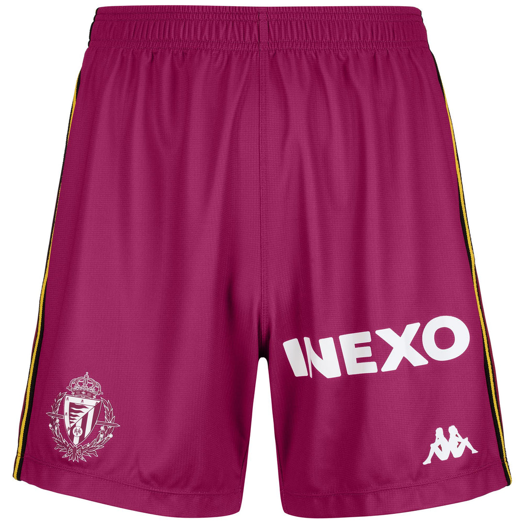 Short de football rouge pour homme, Real Valladolid, coupe classique, en tissu recyclé 01