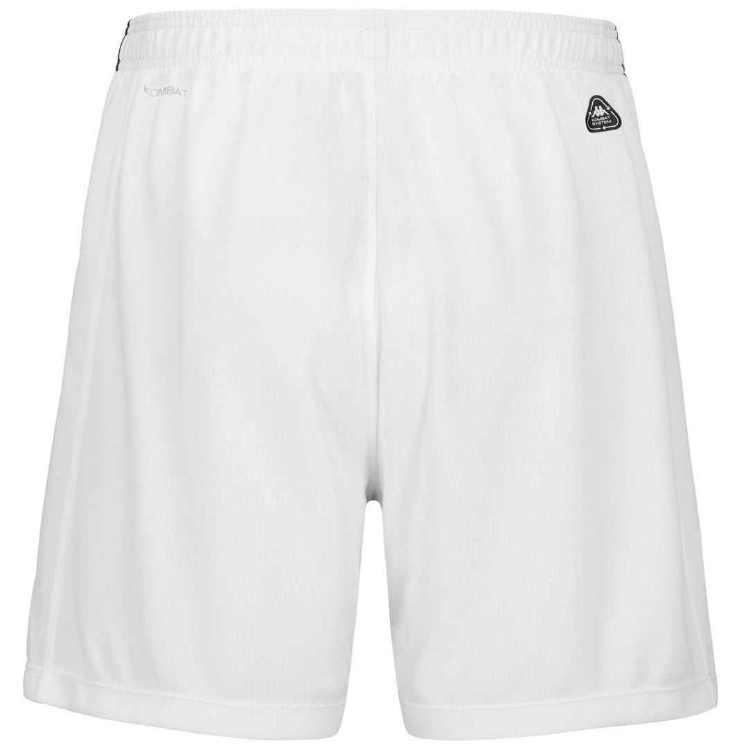 Pantaloncini da calcio Real Valladolid da uomo bianchi in tessuto jacquard main