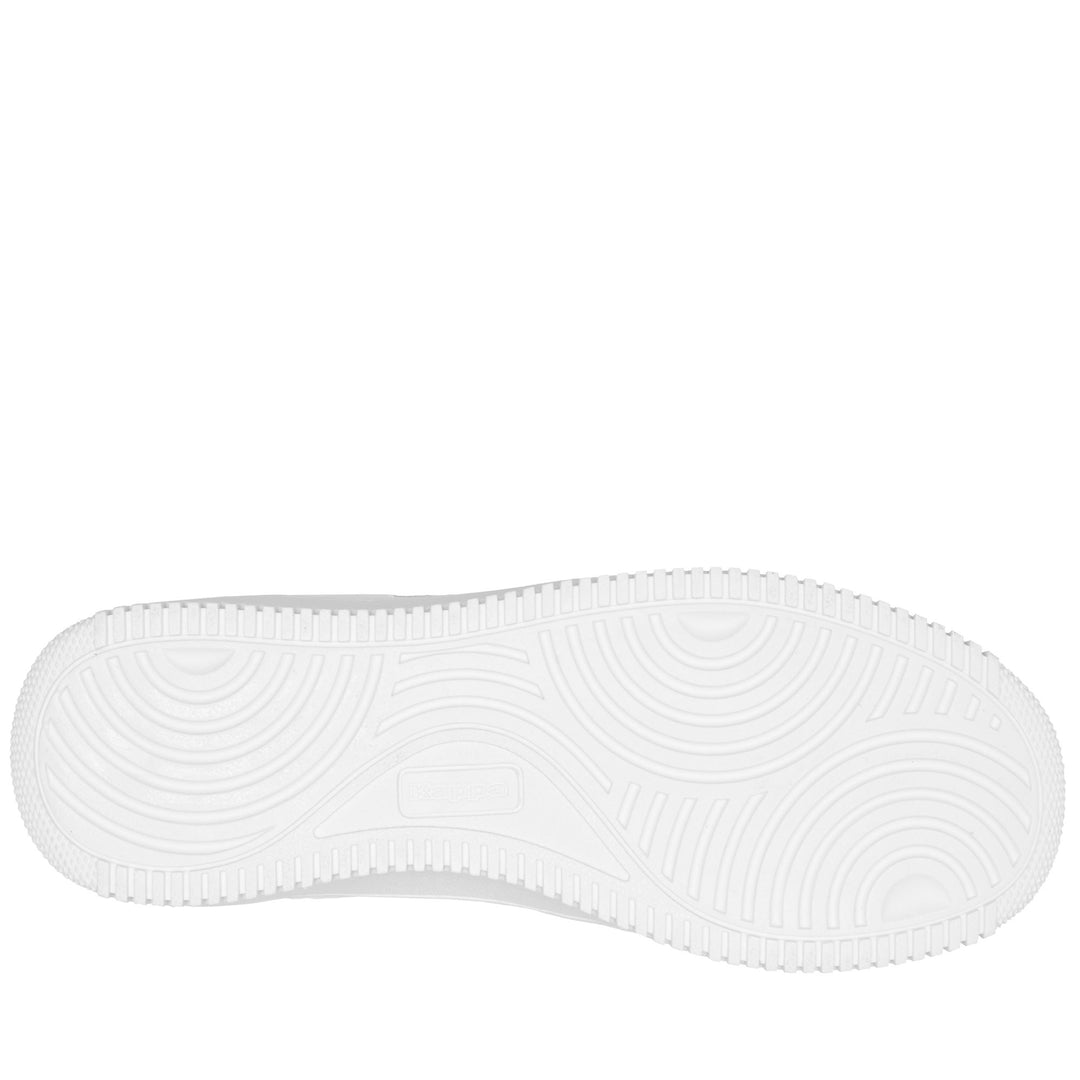 White Unisex Low Cut Sneakers with Logo main