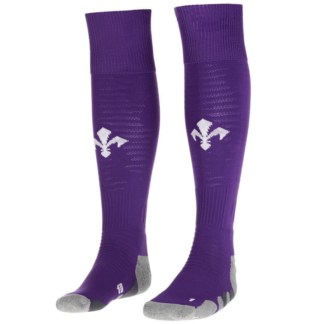 Violet Men's ACF Fiorentina Soccer Knee High Socks with Cushioning 01