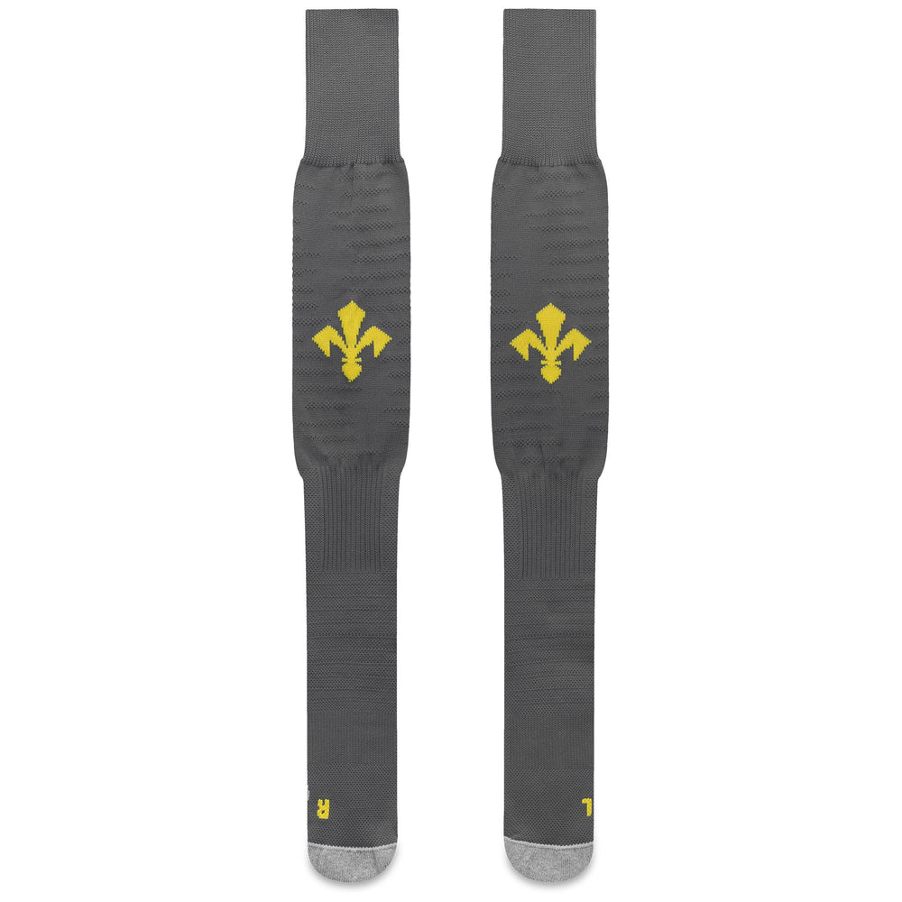 Calzini da calcio alti fino al ginocchio da uomo grigi con imbottitura 02