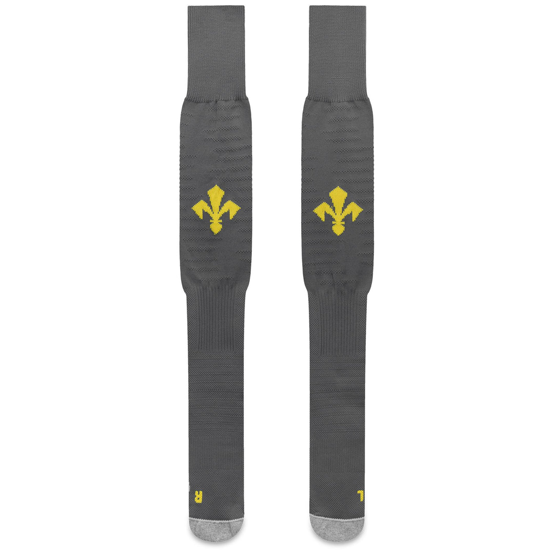 Calzini da calcio alti fino al ginocchio da uomo grigi con imbottitura main