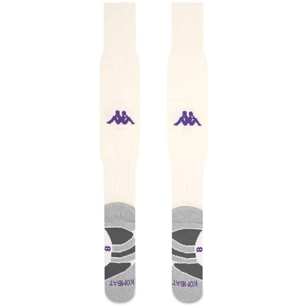 White Men's Knee High Game Socks with Cushioning main