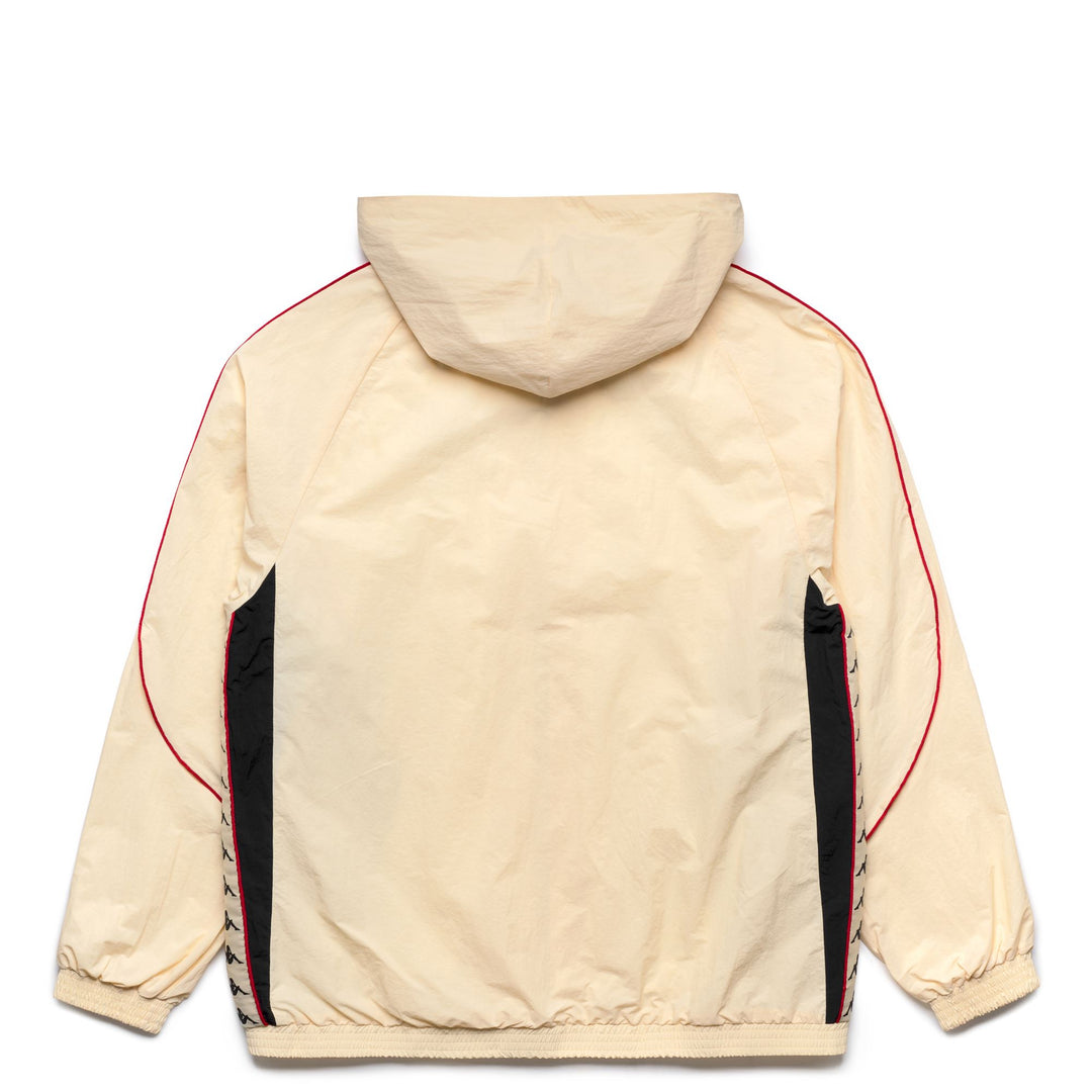 Sudadera deportiva beige de corte cómodo para hombre con inserciones de malla main