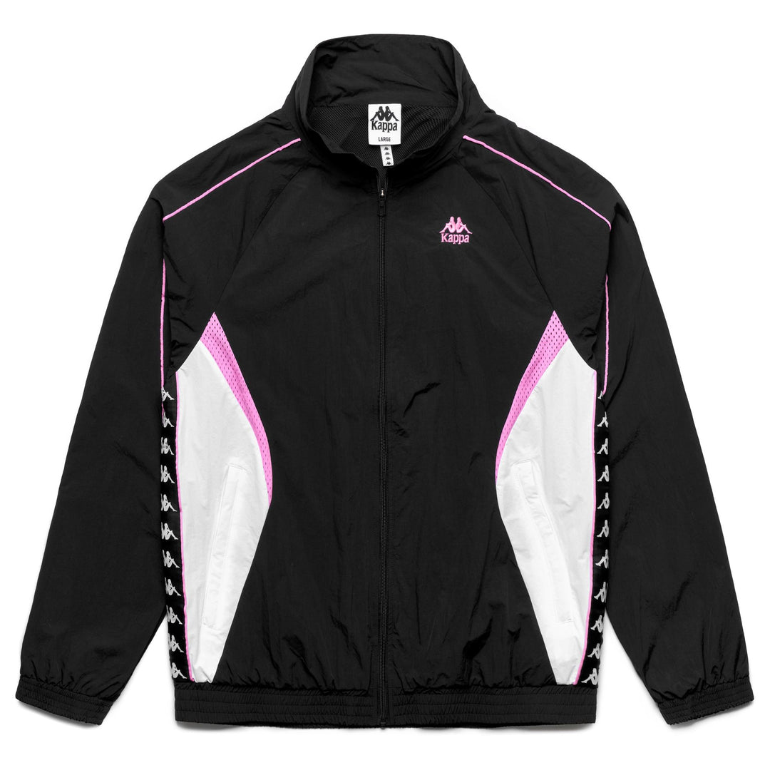 Black Men's Sportswear Full Zip Fleece with Mesh Inserts 01