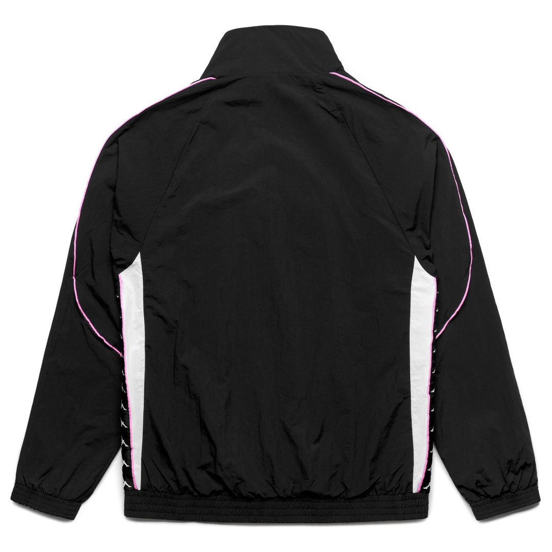 Felpa sportiva da uomo nera con zip intera e inserti in rete main