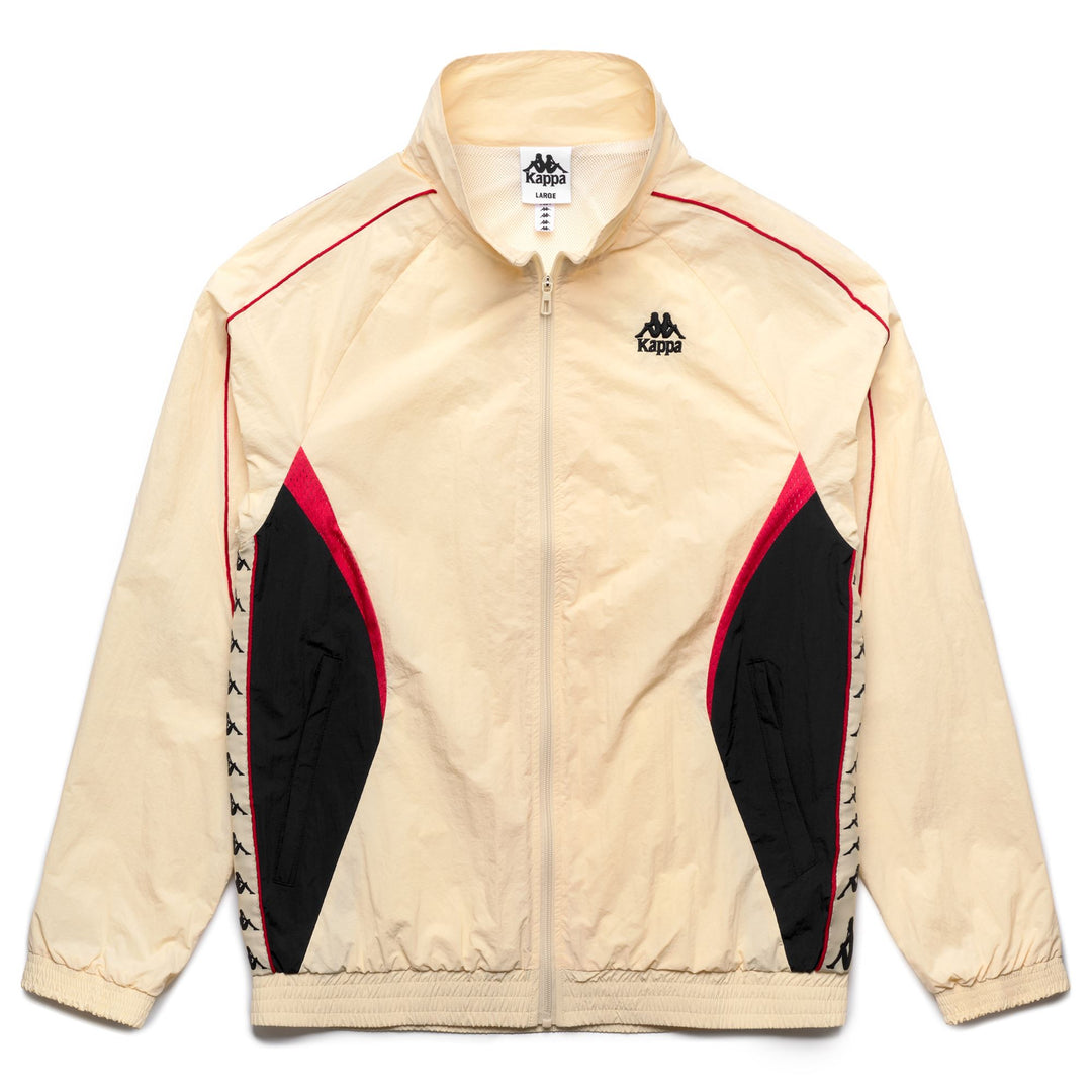 Beige Men's Sportswear Full Zip Fleece with Mesh Inserts main