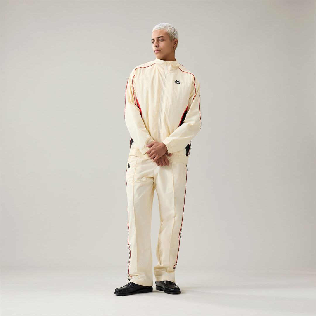 Beige Men's Sportswear Full Zip Fleece with Mesh Inserts main