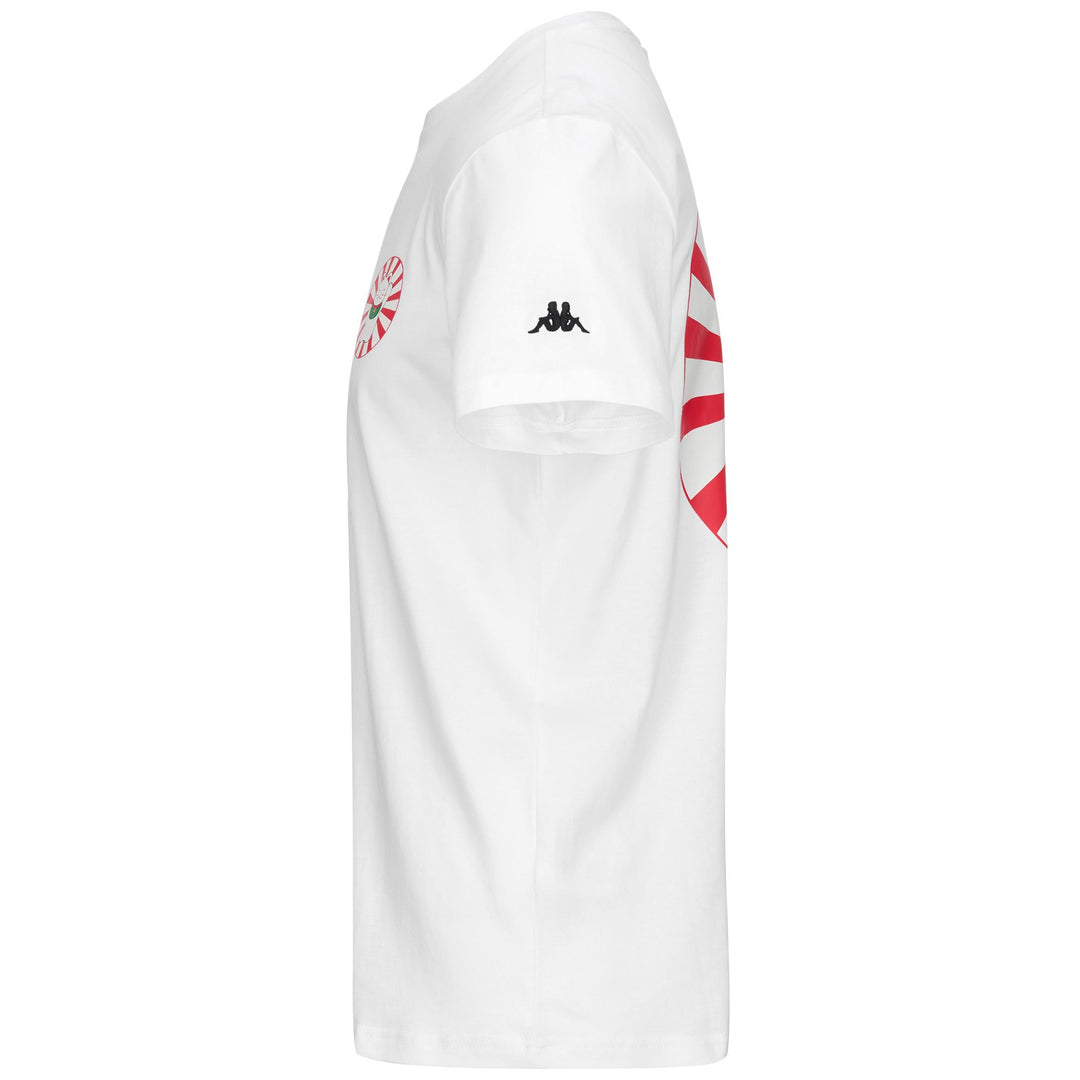 Black and White Men's Sport Street T-Shirt with Graphic Print main