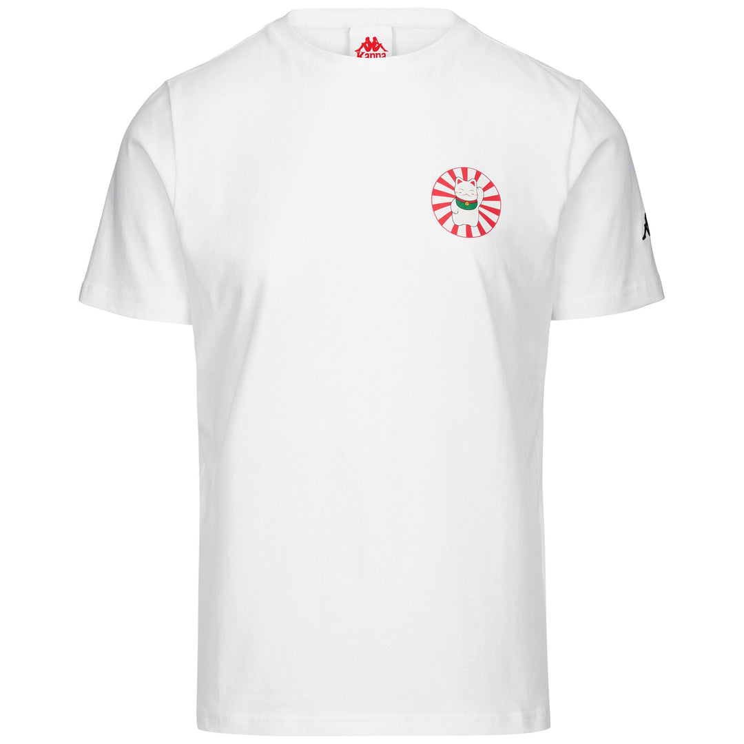 T-Shirt Sportiva da Uomo Bianco e Nero con Stampa Grafica 01