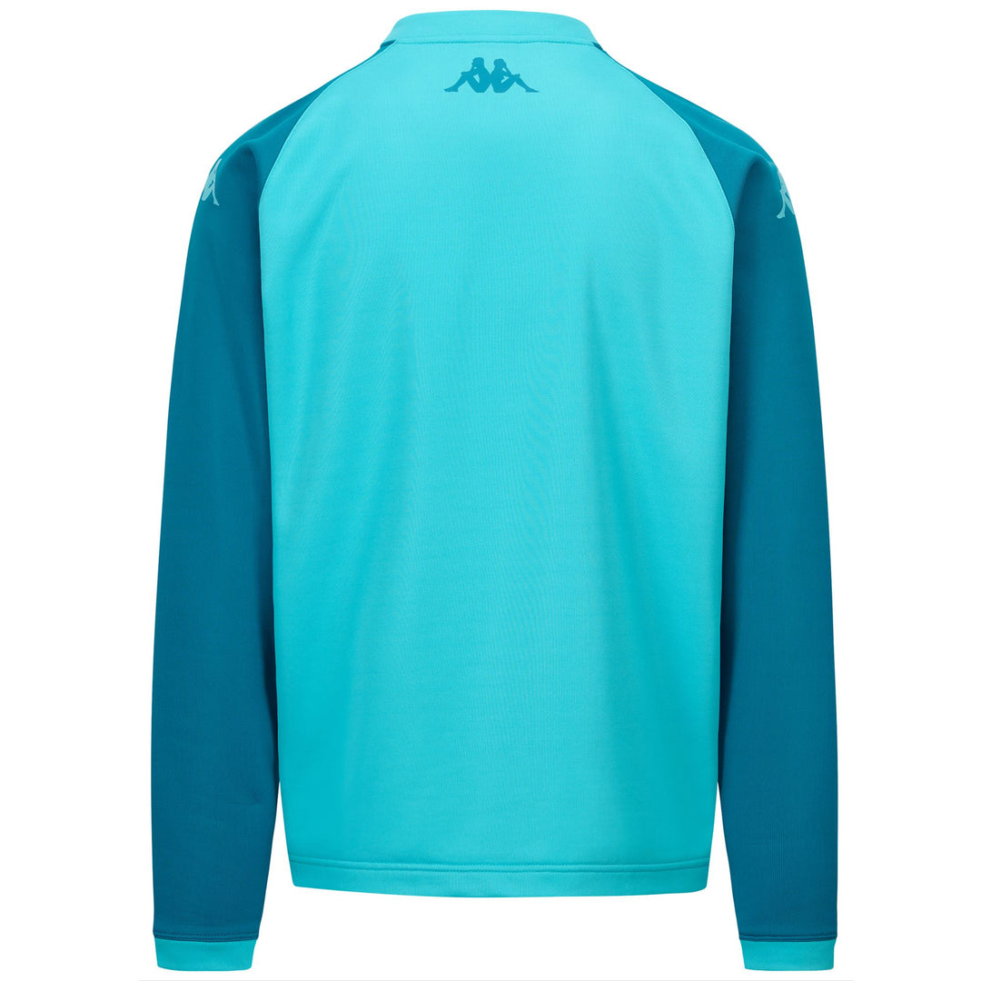 MUZIRA PRO REAL VALLADOLID - Fleece - Jumper - Man - TURQUOISE CURACAO-BLUE PETROL-SPONSOR main
