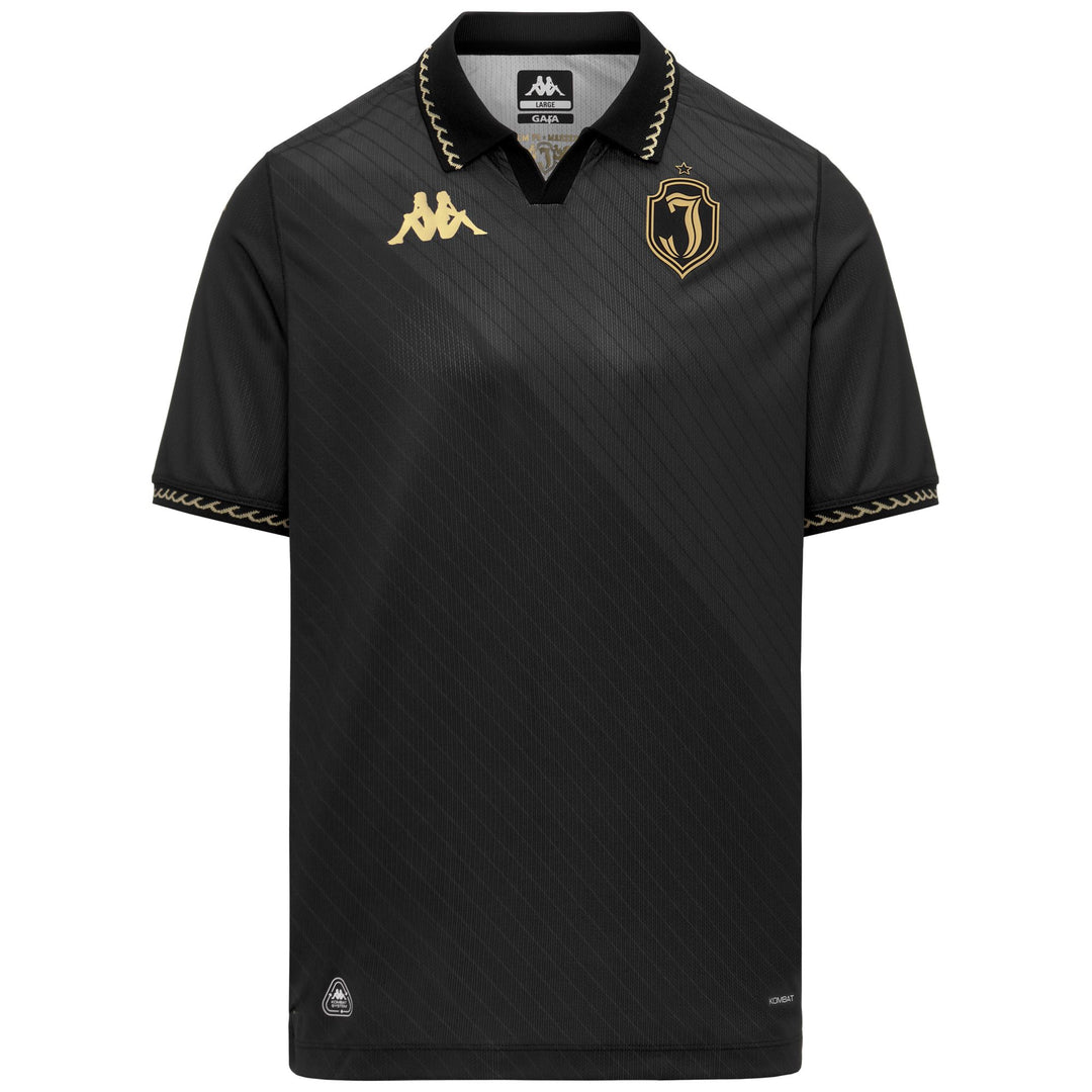 Black Men's Jagiellonia Bialystok Football Shirt in Recycled Fabric 01