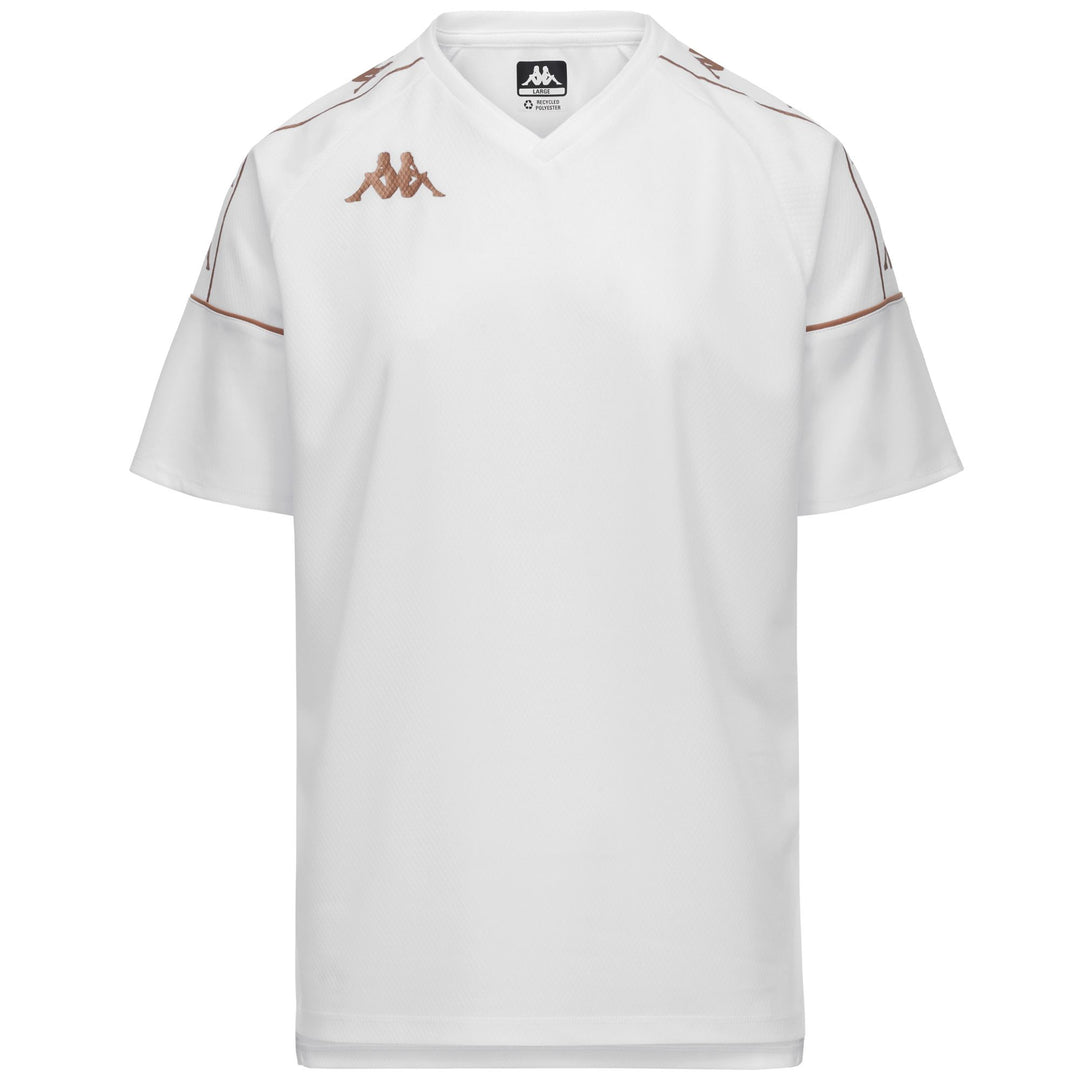 Maillot d'entraînement de football blanc pour homme, coupe ajustée, en tissu mesh 01