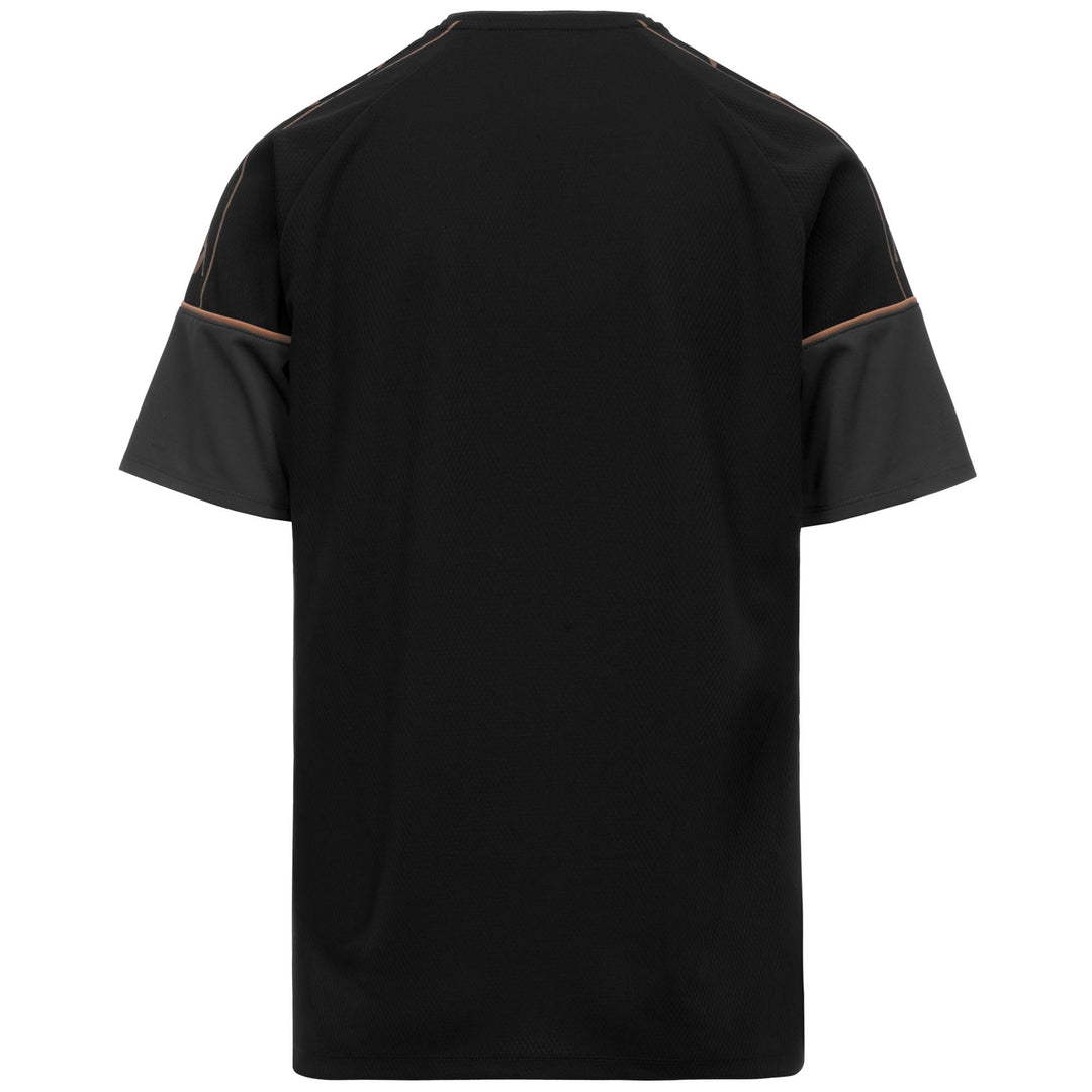 Maillot d'entraînement de football noir pour homme, coupe ajustée, en tissu mesh main