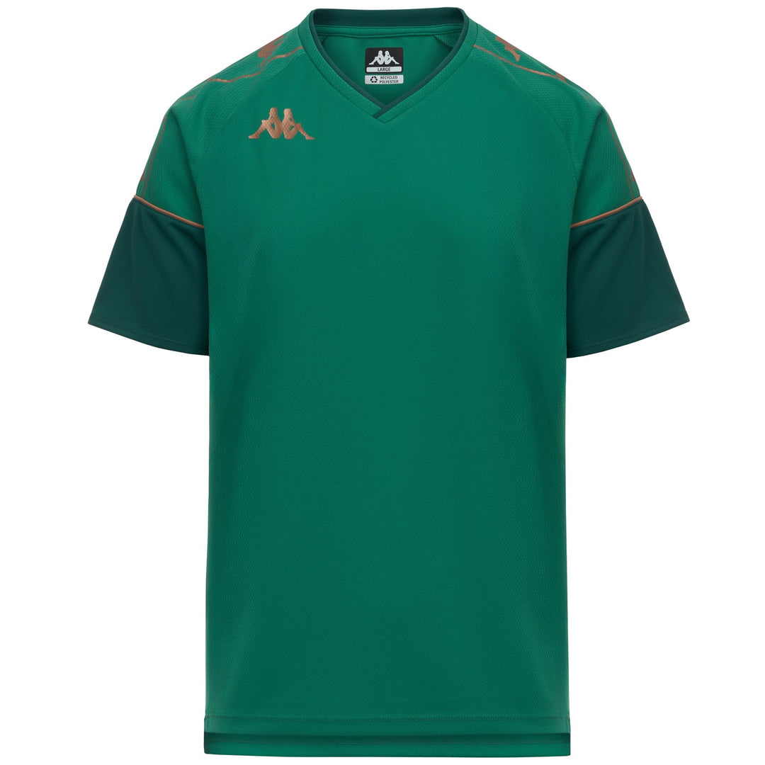Maillot d'entraînement de football vert pour homme, coupe ajustée, en tissu mesh 01