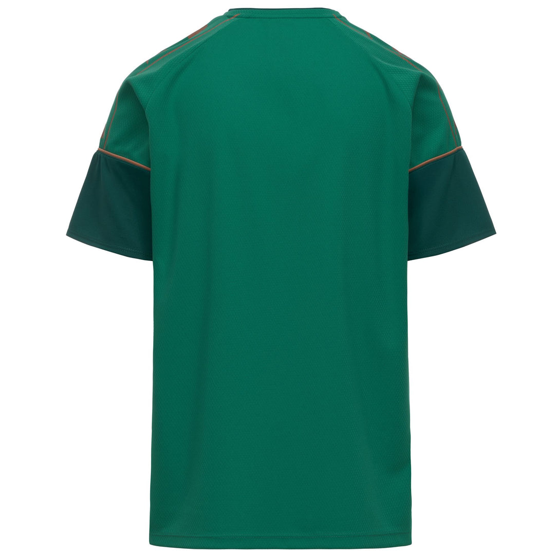 Maillot d'entraînement de football vert pour homme, coupe ajustée, en tissu mesh main