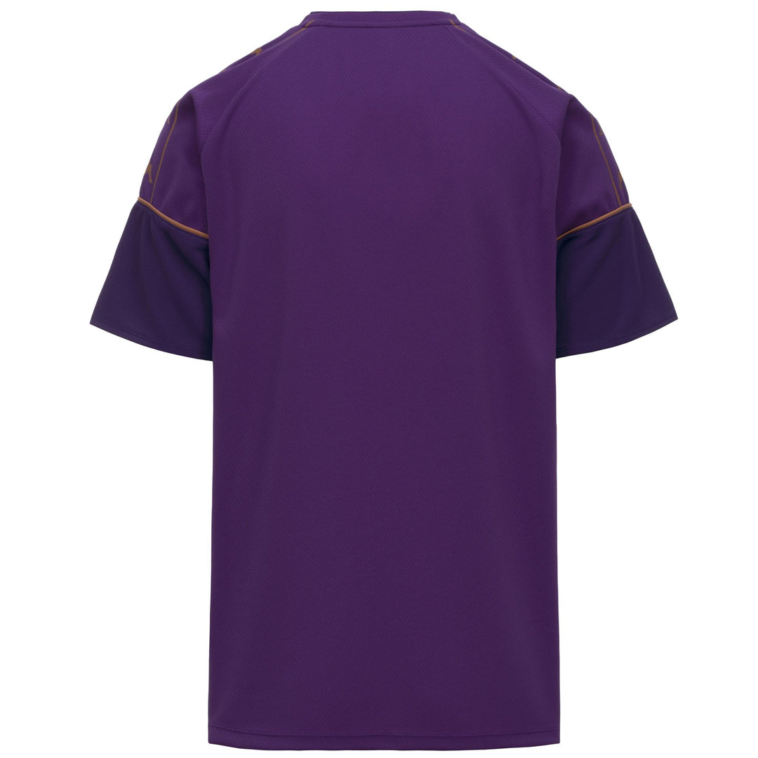 Maillot d'entraînement de football violet pour homme, coupe ajustée, en tissu mesh main