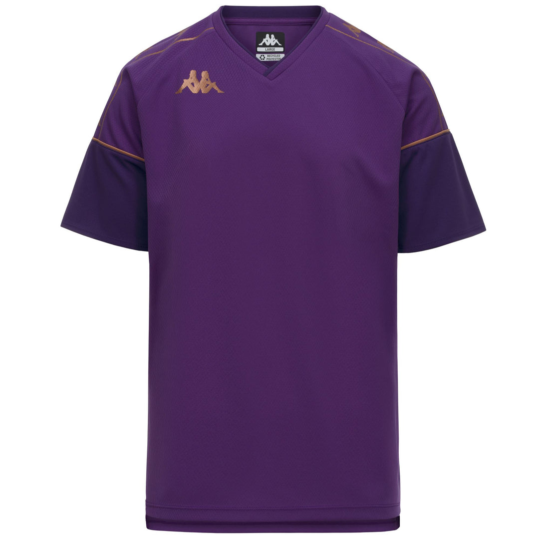 Maillot d'entraînement de football violet pour homme, coupe ajustée, en tissu mesh 01