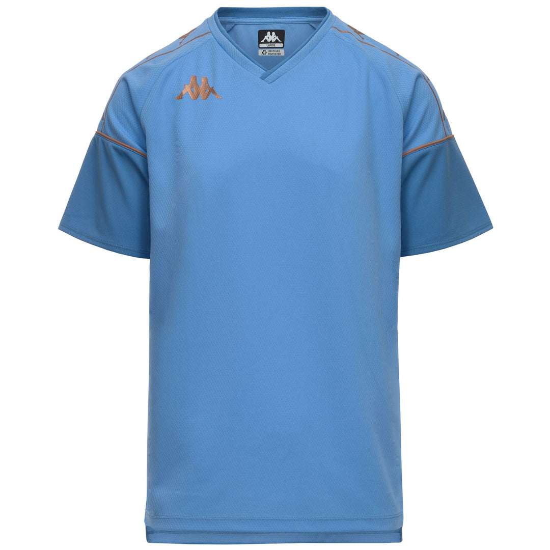 Maillot d'entraînement de football bleu pour homme, coupe ajustée, en tissu mesh 01