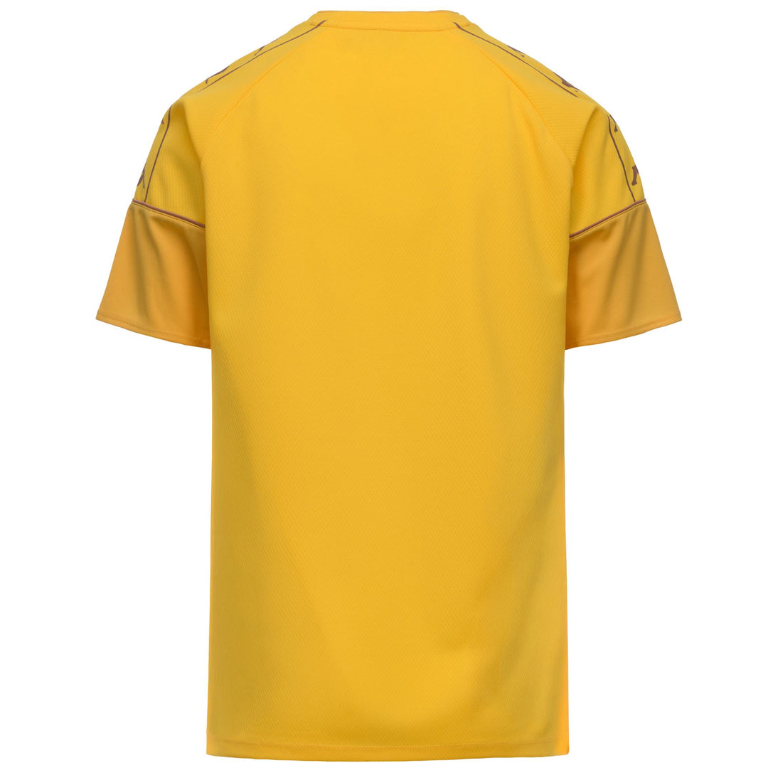 Yellow Men's Slim Fit Soccer Training Shirt in Mesh Fabric main