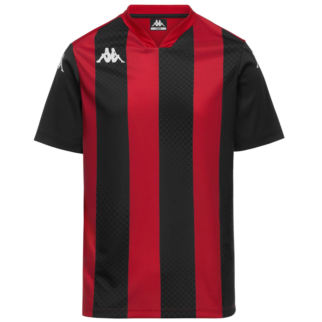Maillot de football rouge pour homme, coupe ajustée, en tissu interlock 01