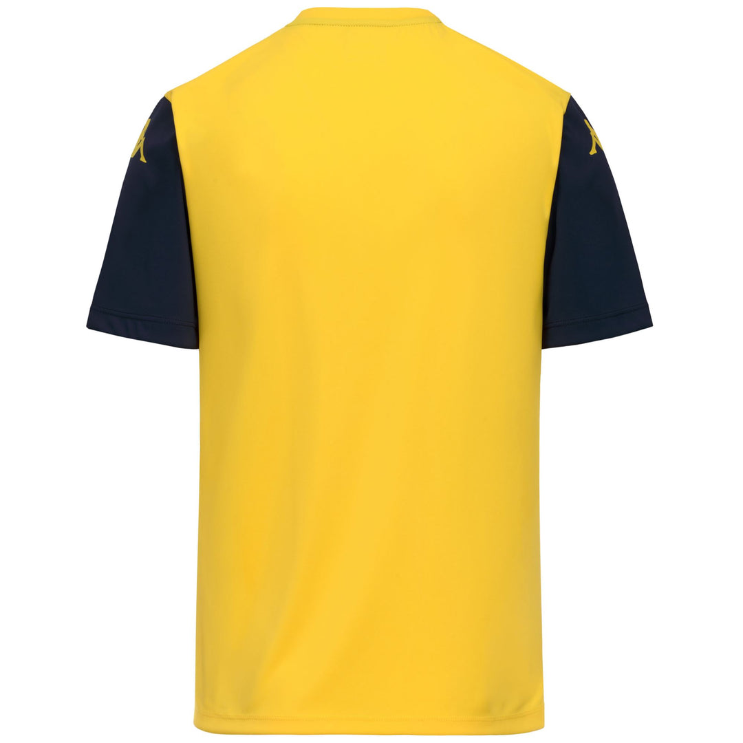 Yellow Men's Slim Fit Soccer Shirt in Interlock Fabric main