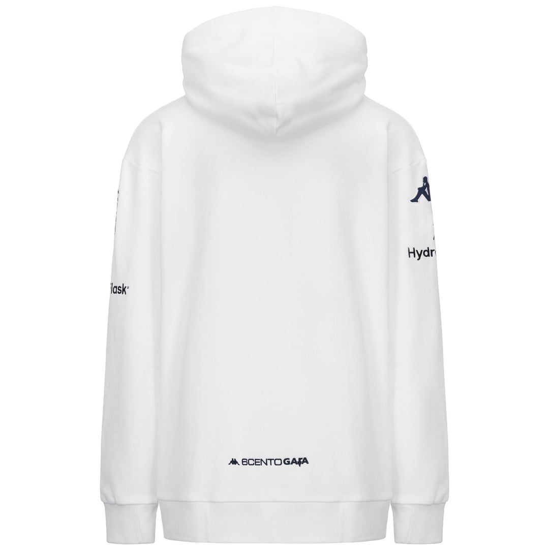 Sudadera con capucha de forro polar blanca unisex de corte regular para practicar snowboard. main