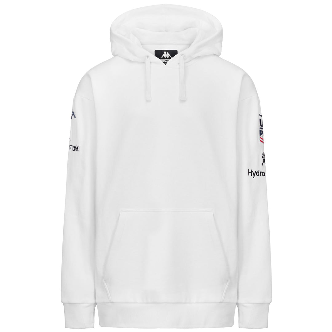 6CENTO    629B US - Fleece - Hoodie - Unisex - WHITE 01