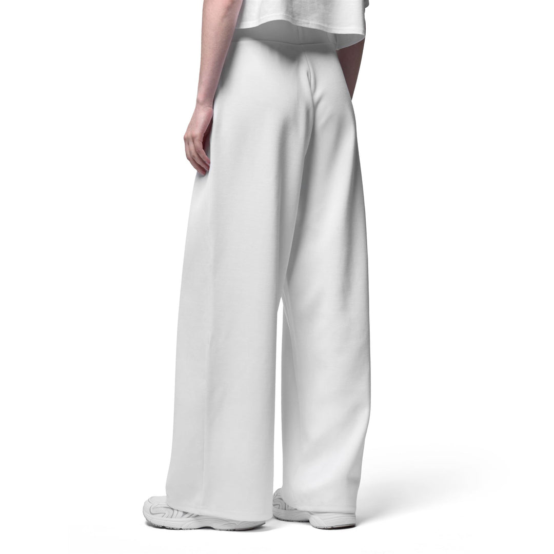 White Women's Regular Fit Sport Trousers in Interlock Fabric main