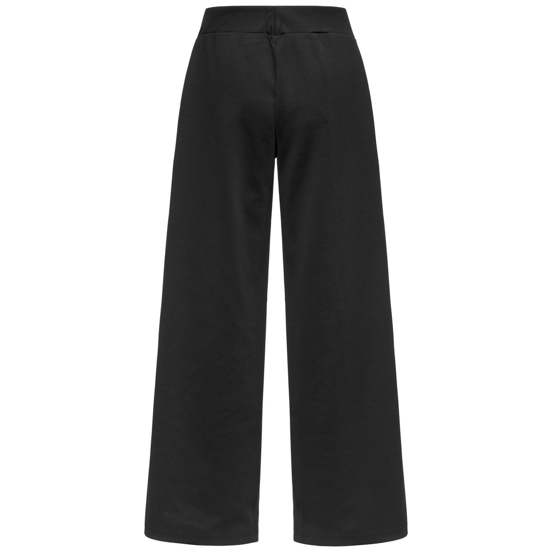 Pantalones deportivos negros de corte regular para mujer en tejido interlock. main