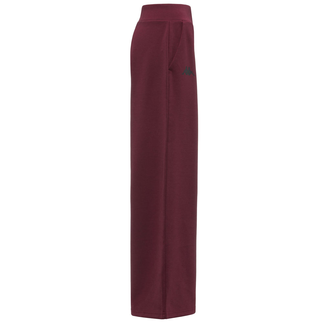 Red Women's Sport Trousers with Wide Leg and Elastic Waist main