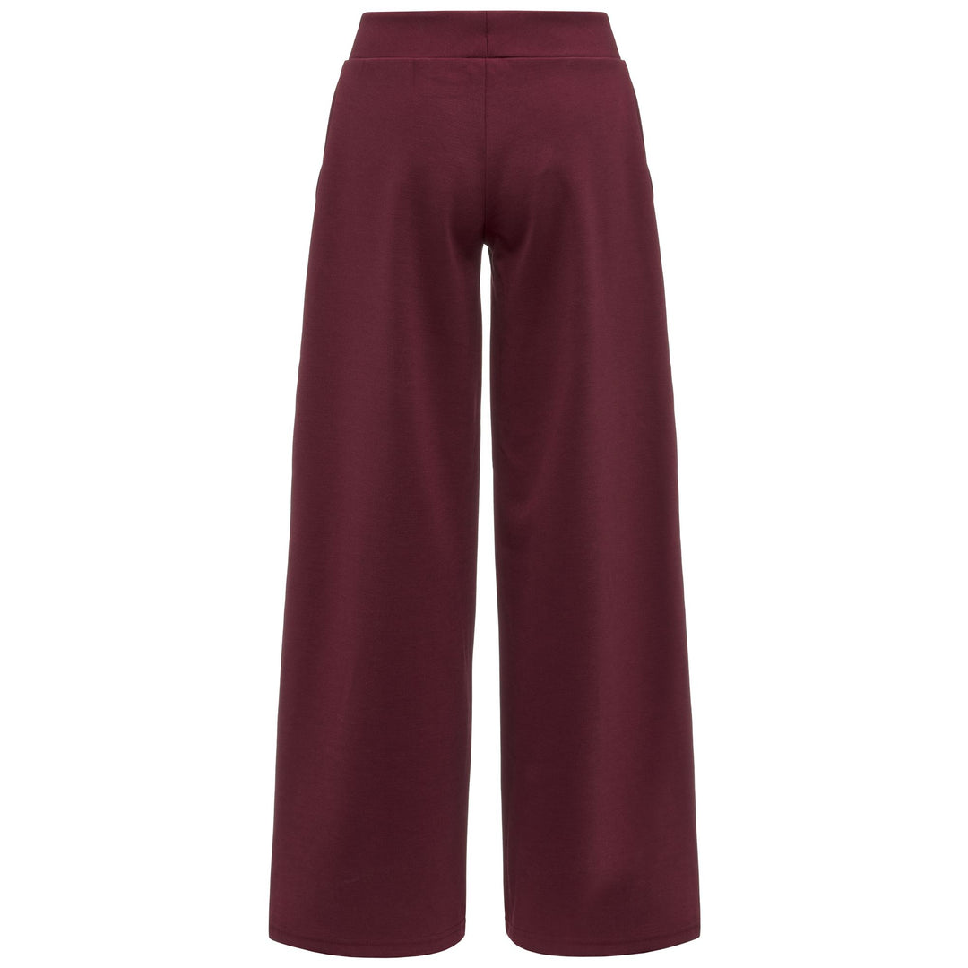 Red Women's Sport Trousers with Wide Leg and Elastic Waist main