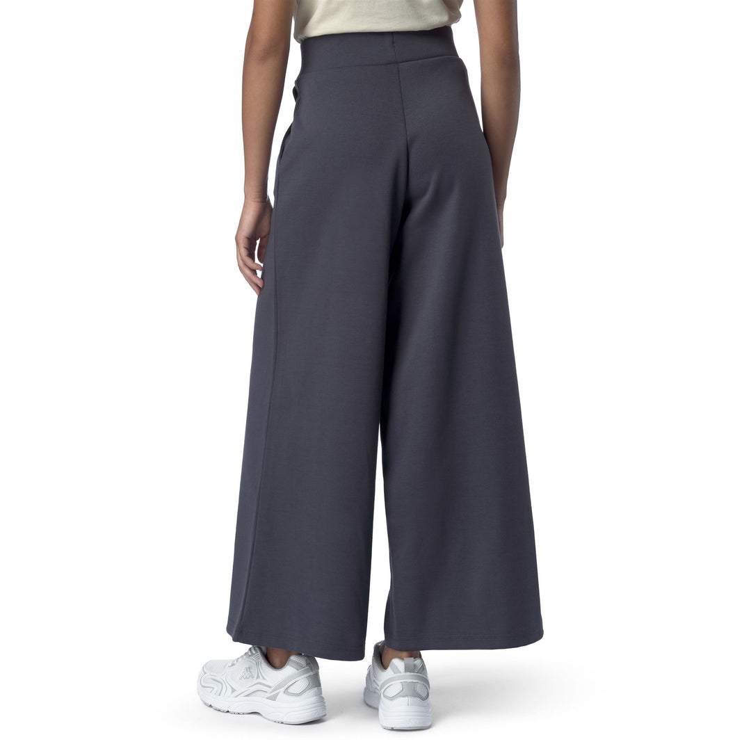 Grey Women's Sport Trousers with Wide Leg and Side Pockets main