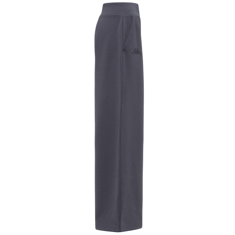 Grey Women's Sport Trousers with Wide Leg and Side Pockets 02