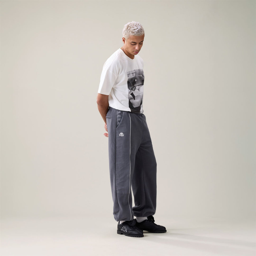 222 BANDA OTELLOS - Pantalon - Pantalons de sport - Homme - Grey Charcoal-White Natural main