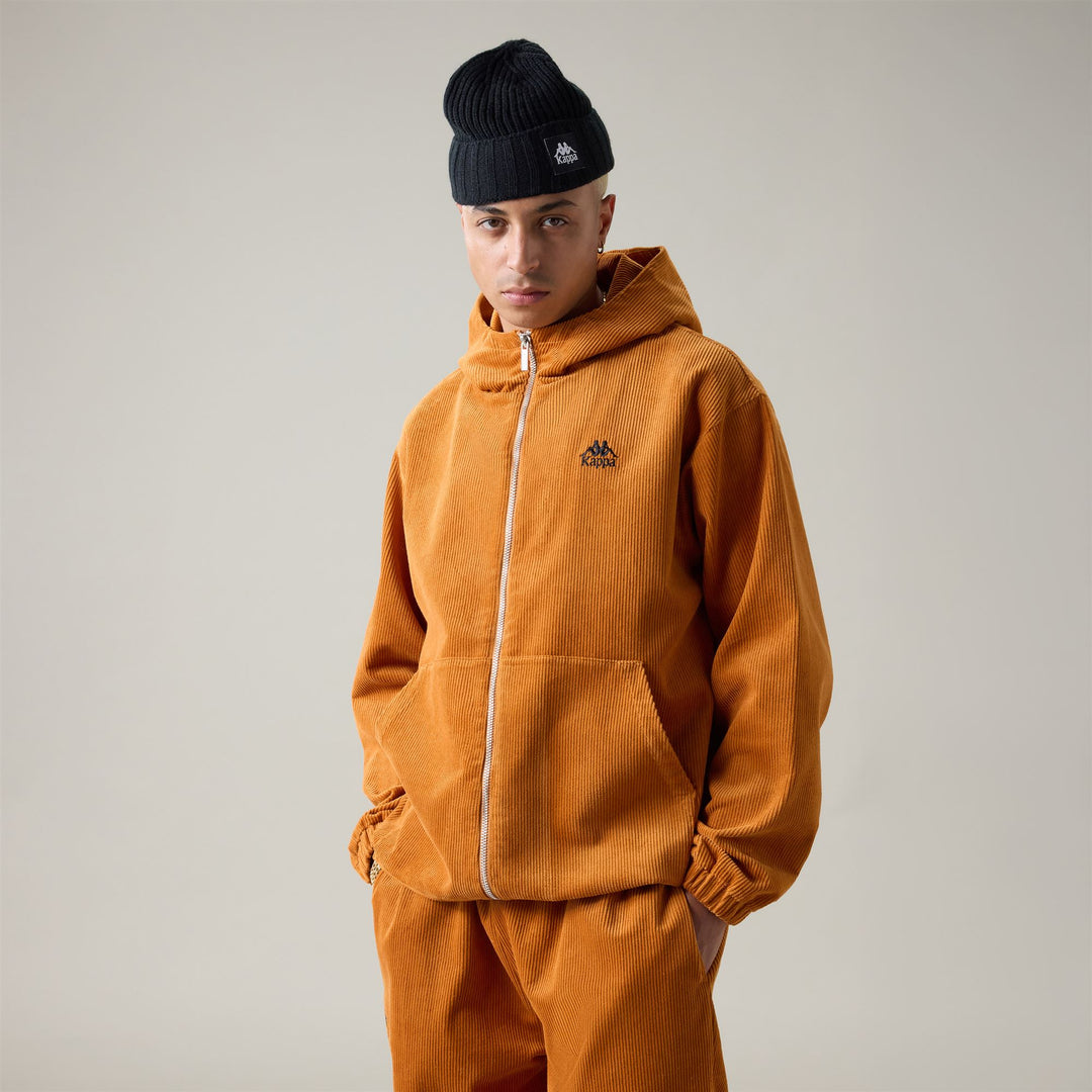 Men’s Brown Corduroy Hoodie 01