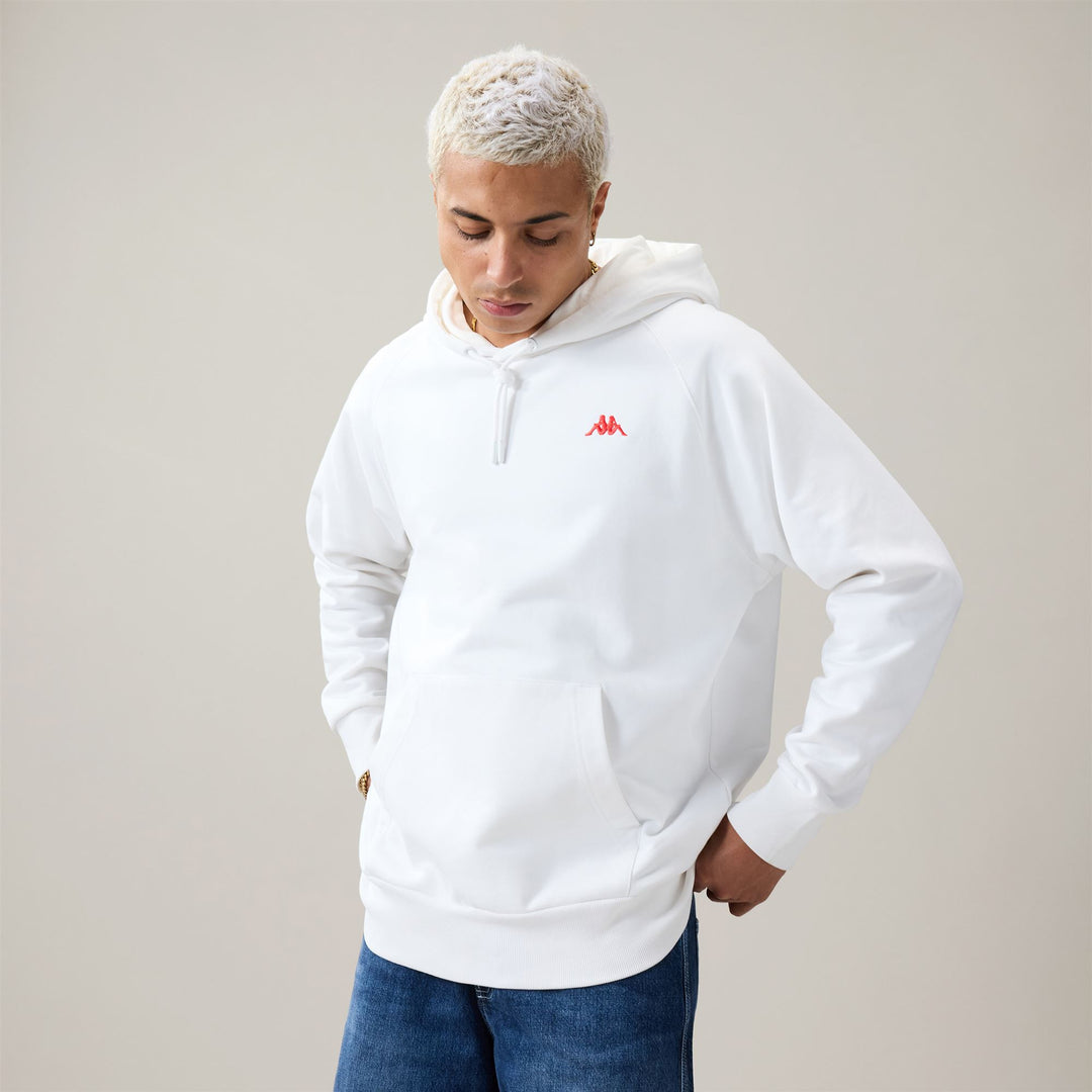 White Men's Oversize Sportswear Hoodie in French Terry main