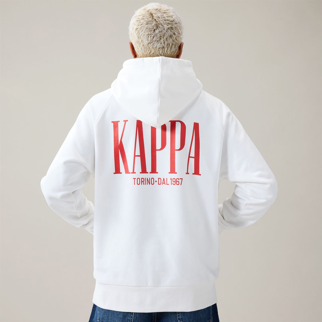 White Men's Oversize Sportswear Hoodie in French Terry 01