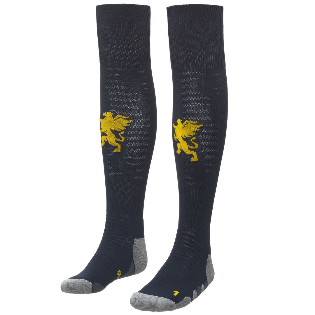 Grey Men's Knee High Sports Socks with Cushioning 01