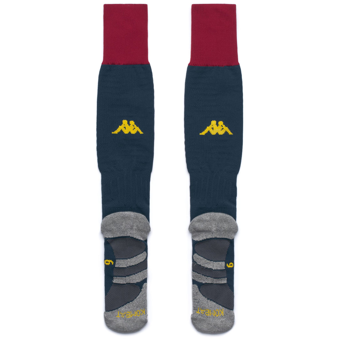Blue Men's Genoa Football Knee High Socks with Comfort Cushioning main