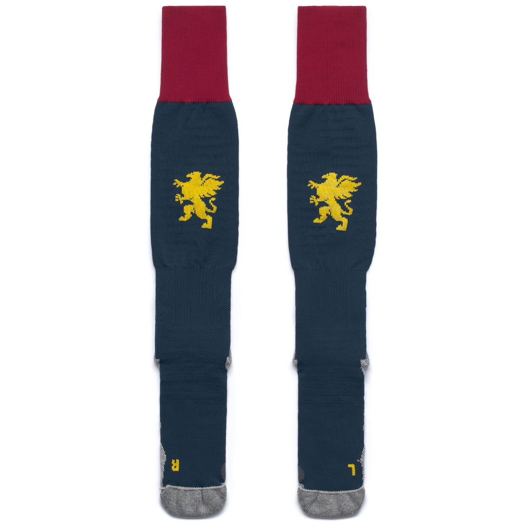 Blue Men's Genoa Football Knee High Socks with Comfort Cushioning main