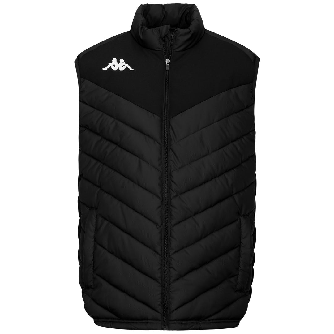 Black Men's Slim Fit Padded Vest for Training 01