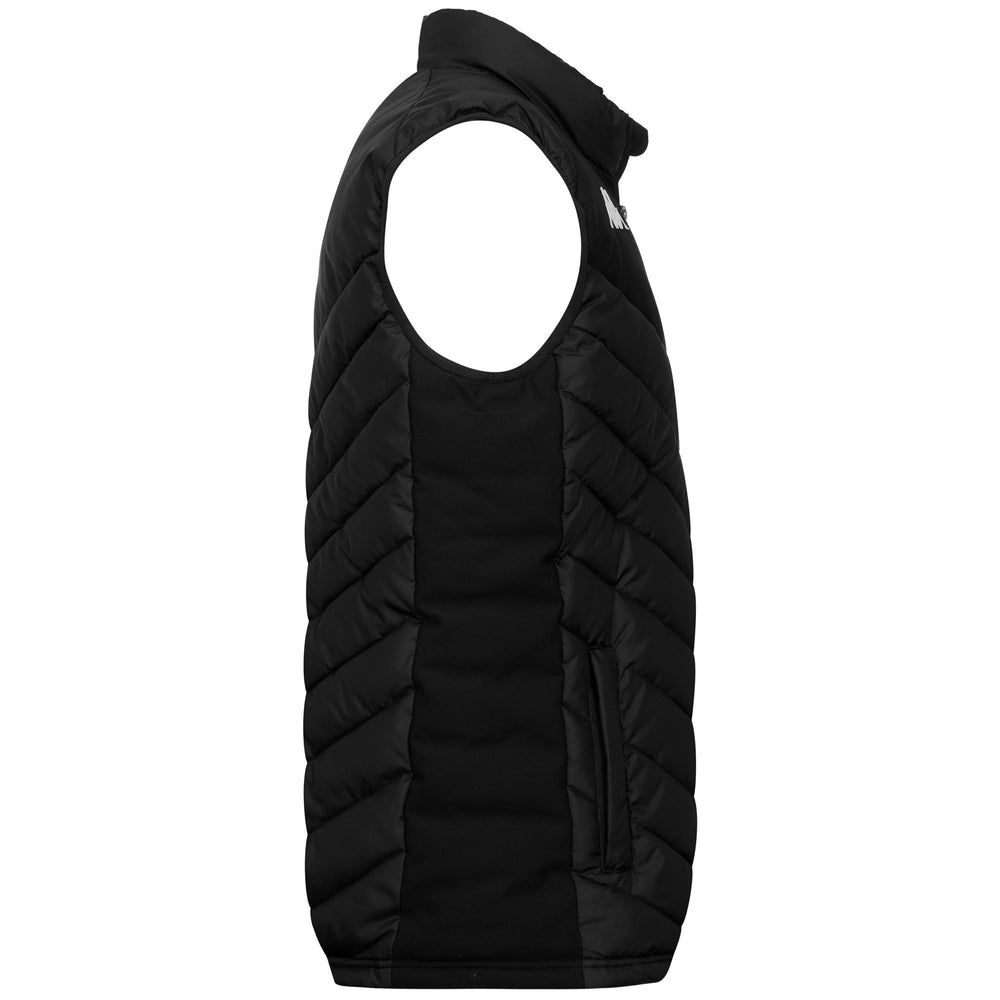 Black Men's Slim Fit Padded Vest for Training 02