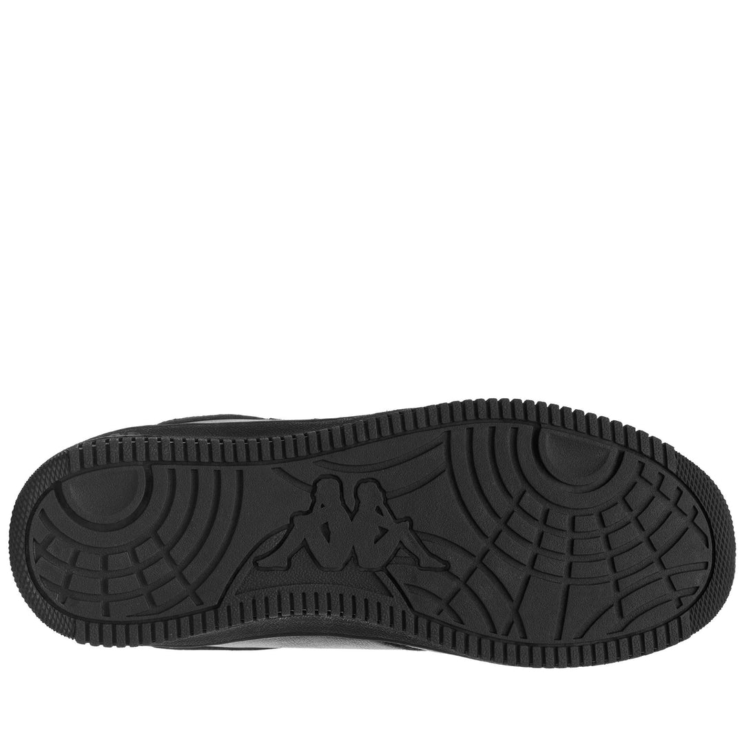 Zapatillas deportivas negras unisex de corte bajo para caminar con parte superior sintética. main