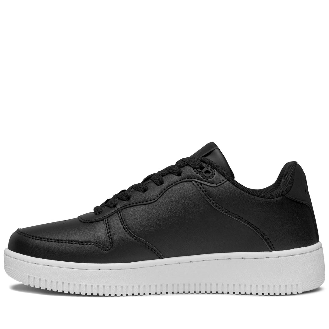 Baskets basses noires unisexes à tige synthétique main
