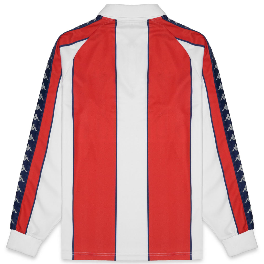 222 BANDA ONSER - Active Jerseys - Polo - Homme - White Natural-Red Md Coral main