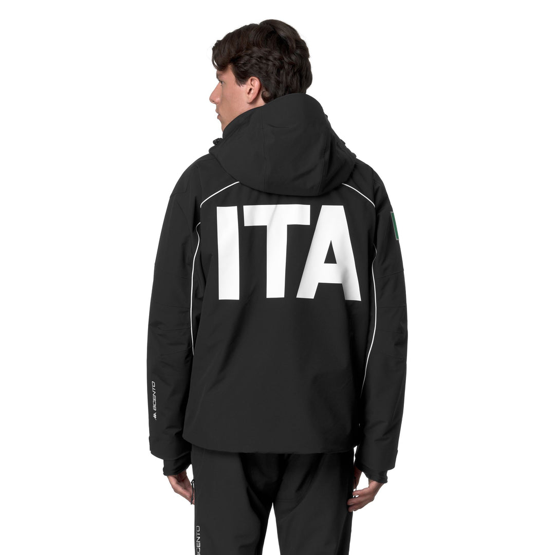 Black Men's Waterproof Padded Mid Jacket with Clima Protection main